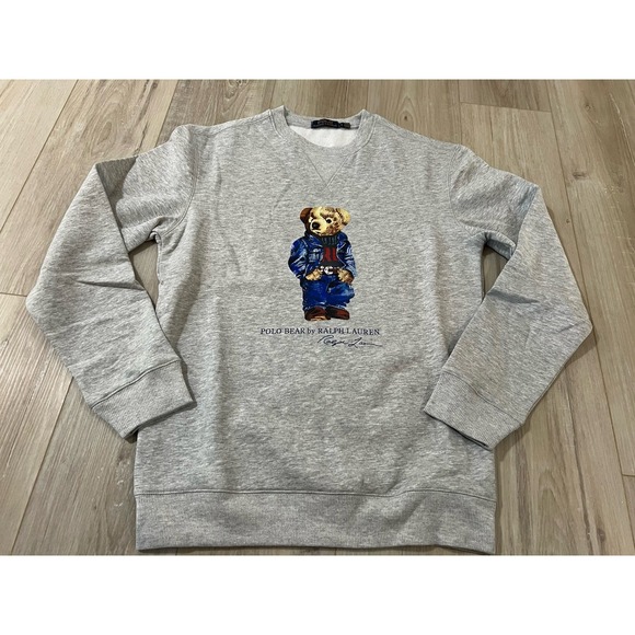Polo Ralph Lauren Other - Polo Bear Ralph Lauren Sweatshirt  M Crewneck Sweater Sweatshirt Grey